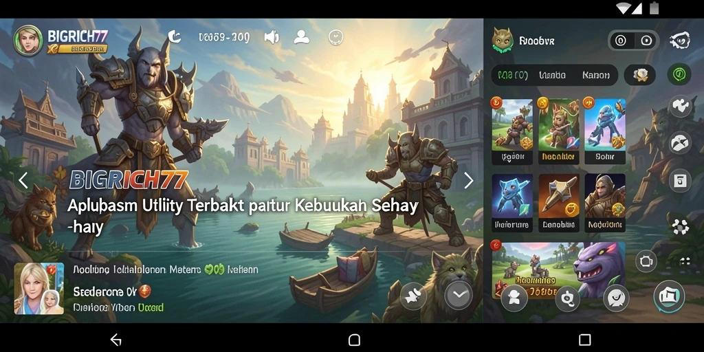 Tampilan screenshot dari BIGRICH77 yang menunjukkan fitur utama.