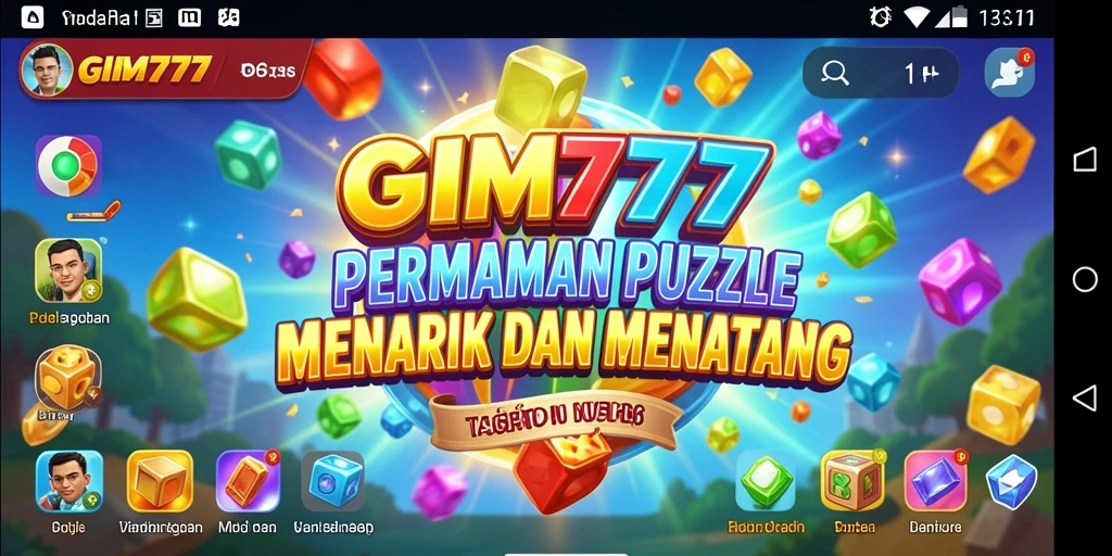 Tampilan screenshot GIM777 menampilkan gameplay Puzzle yang seru.