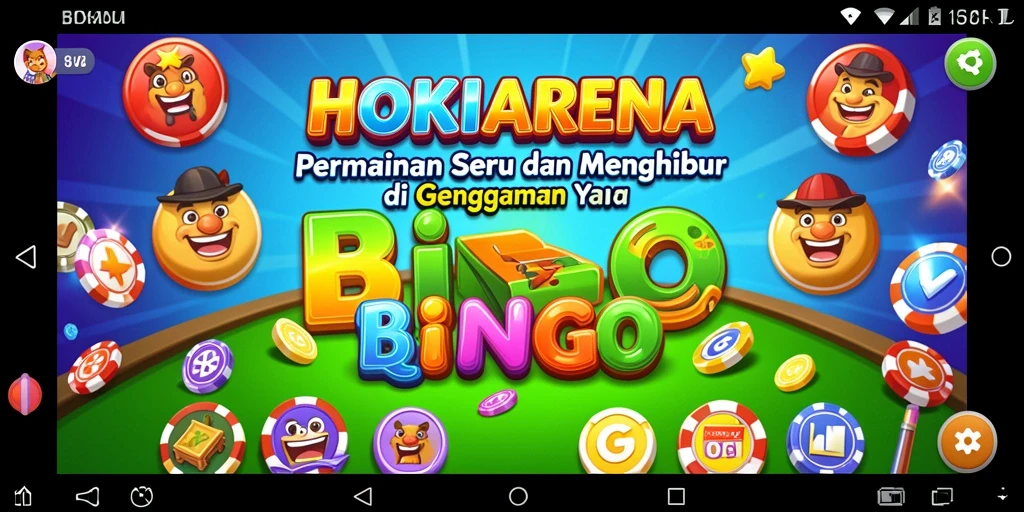 Tampilan menarik dari permainan Bingo HOKIARENA.