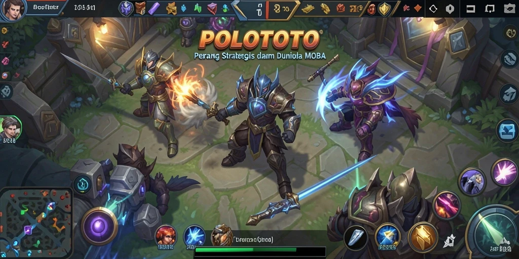 Gameplay seru dalam pertempuran tim di POLOTOTO.