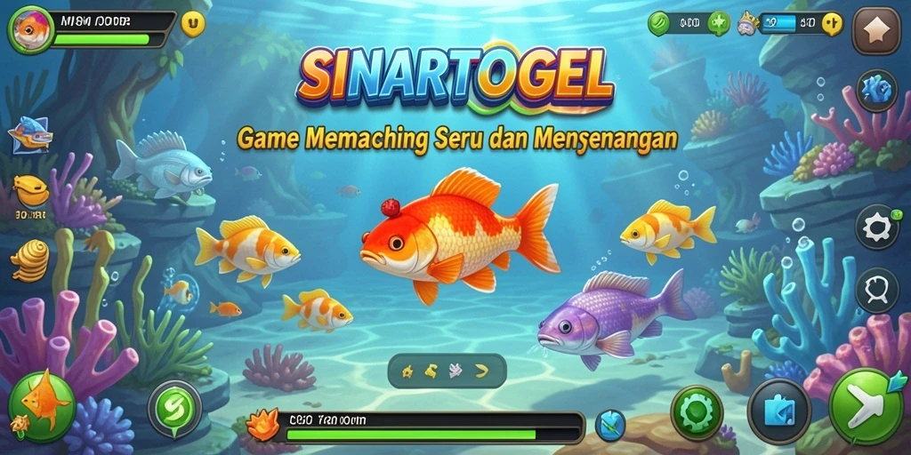 Tampilan gameplay SINARTOGEL yang menakjubkan dengan aksi memancing yang seru.