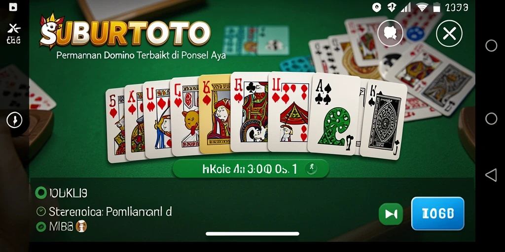Tampilan gameplay Domino yang seru dan interaktif.