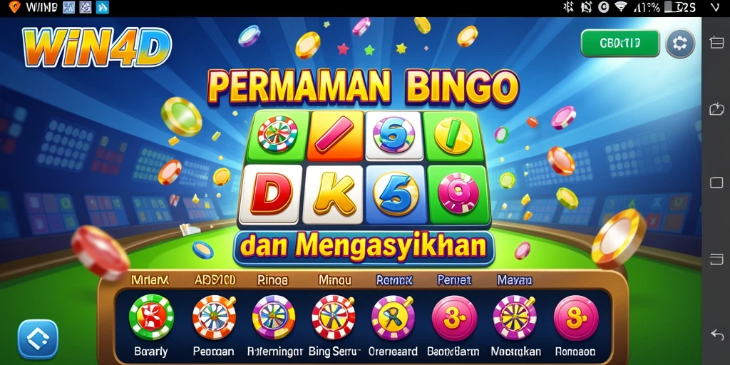 Screenshot gameplay <strong>WIN4D</strong> menunjukkan keseruan bermain Bingo bersama teman.